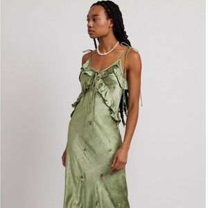 Damson Madder Oceanus Slip Dress - Sage Rose